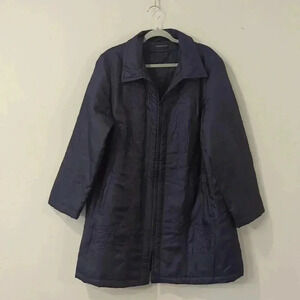 Windsmoor Jacket size 16‎ Winter Blue Embroidered Flowers